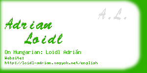 adrian loidl business card